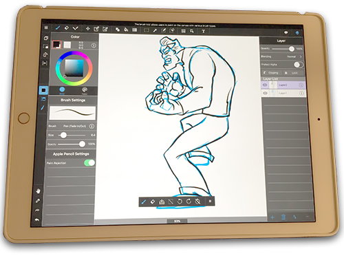 The Drawing Tablet and App To Satisfy Any Comic Book Artist | Stupidcat